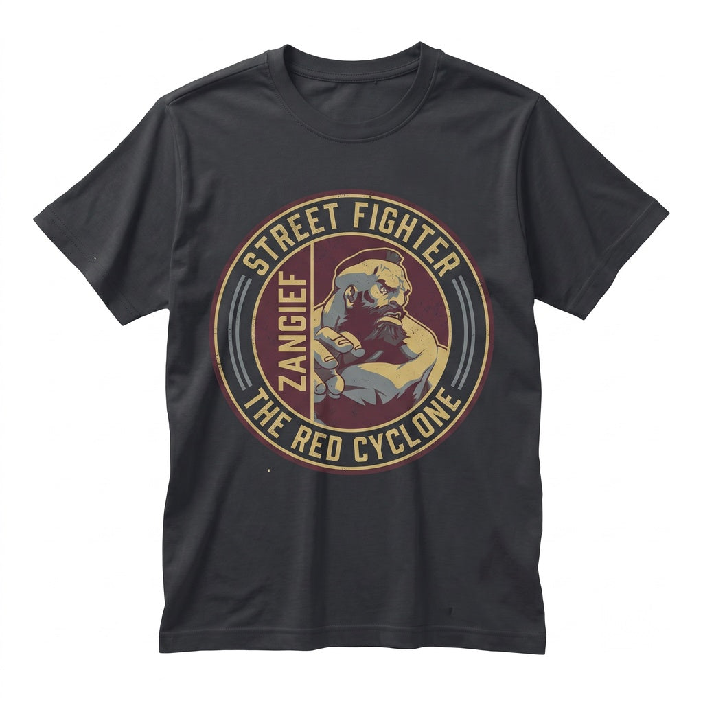 Zangief Retro Arcade Fighter Graphic Short Sleeve Crewneck Top Unisex TShirt