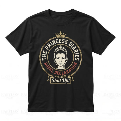 Vintage Anne Hathaway Genovia Royalty Graphic Mia Thermopolis Retro Top Unisex TShirt