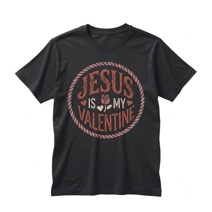 Jesus Is My Valentine Faith Based Religious Christ Lover Holiday Apparel Unisex TShirt