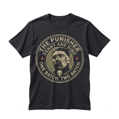 Oversized Jon Bernthal Frank Castle Vigilante Graphic Comic Apparel Dad Gift Unisex TShirt
