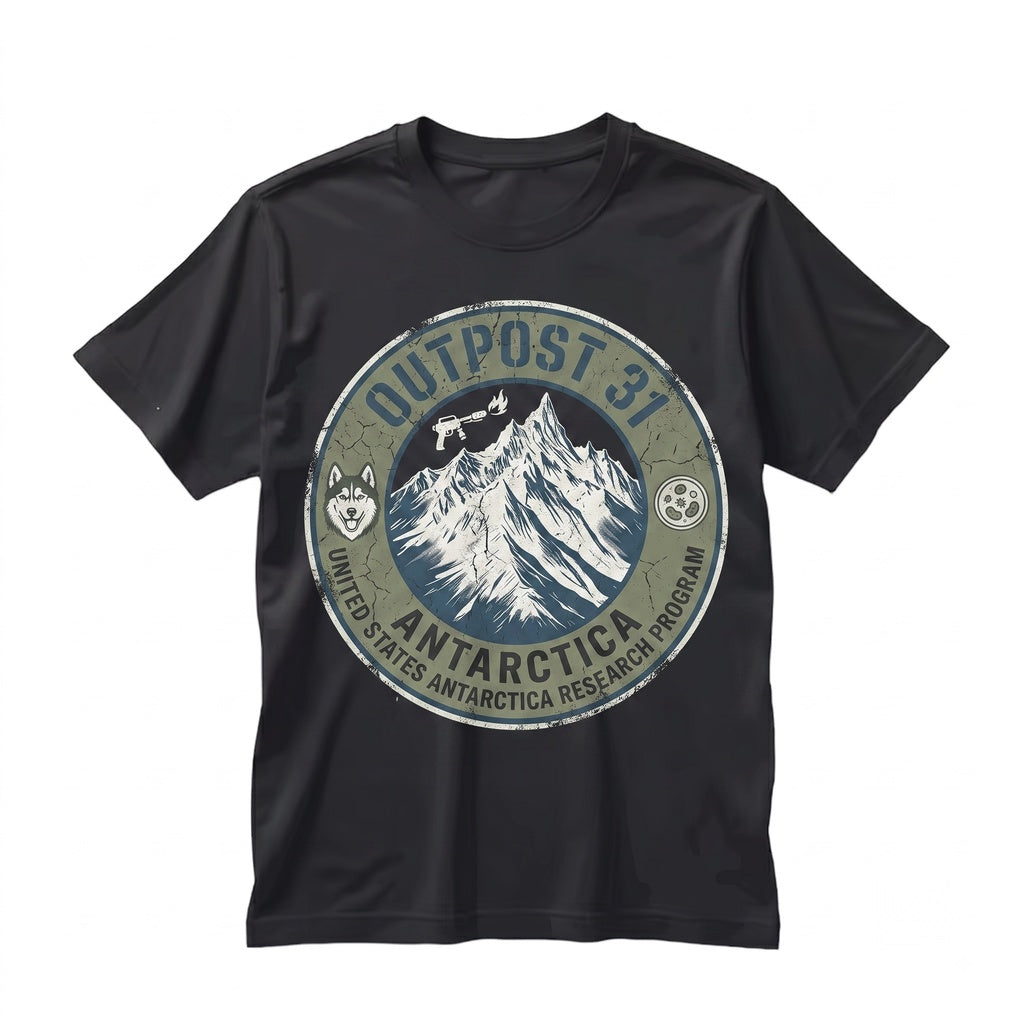 Antarctica Outpost 80s Retro Horror Monster Film Graphic Unisex TShirt