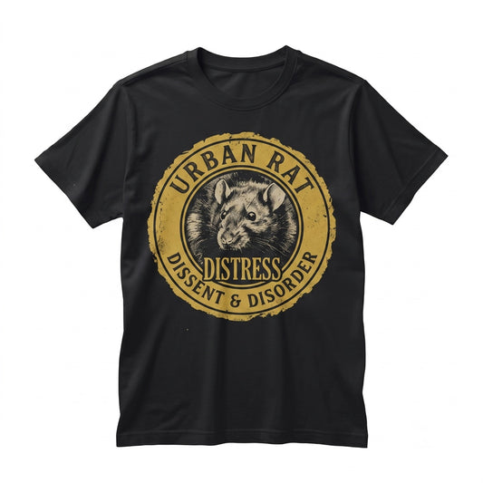 Vintage Distressed Rat Graphic Rodent Animal Retro Grunge Cotton Crewneck Top Unisex TShirt