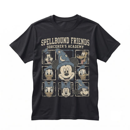 Vintage Wizard Mouse Magic Kingdom Family Vacation Nighttime Spectacular Apparel Unisex TShirt