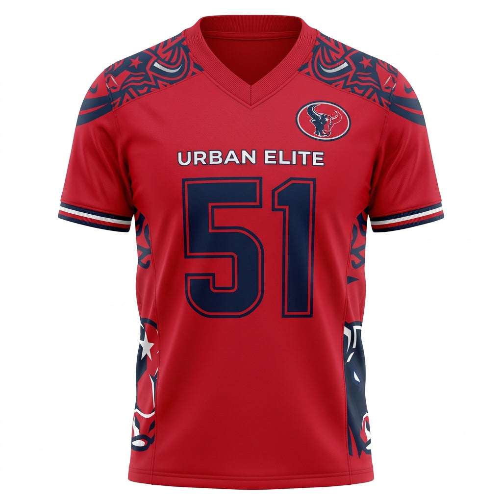 Unisex Game Day Football Fan Jersey - Stitched Breathable Athletic Mesh Top