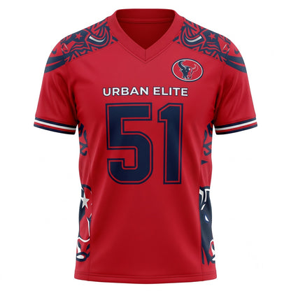 Unisex Game Day Football Fan Jersey - Stitched Breathable Athletic Mesh Top