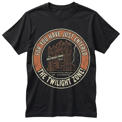 Vintage Tower of Terror Haunted Elevator Ride Graphic Theme Park Vacation Apparel Unisex TShirt