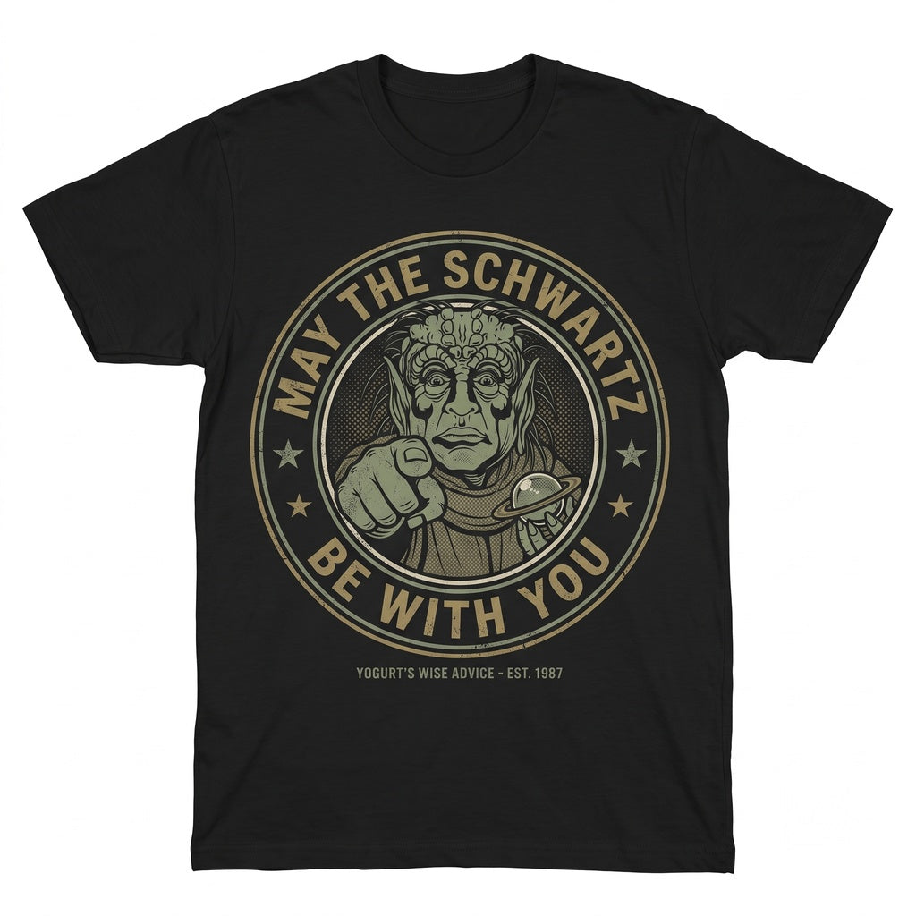 May The Schwartz Be With You Funny Sci-Fi Parody Graphic Cotton Short Sleeve Unisex TShirt