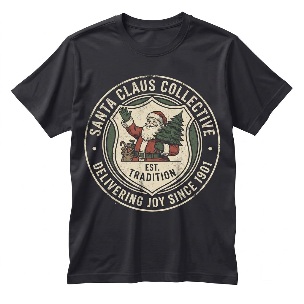 Vintage Santa Claus Retro Christmas Graphic Classic Holiday Lover Gift Apparel Unisex TShirt