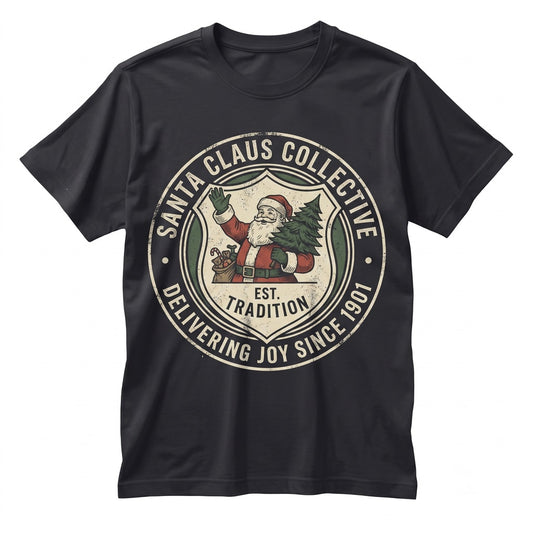 Vintage Santa Claus Retro Christmas Graphic Classic Holiday Lover Gift Apparel Unisex TShirt