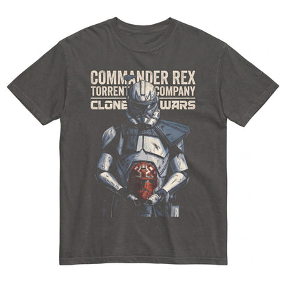 Captain Rex Clone Trooper 501st Legion Vintage Graphic Sci-Fi Apparel Unisex TShirt