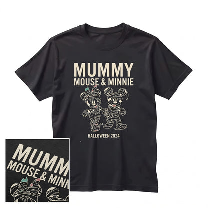 Spooky Mummy Couple Halloween Party Graphic Unisex TShirt