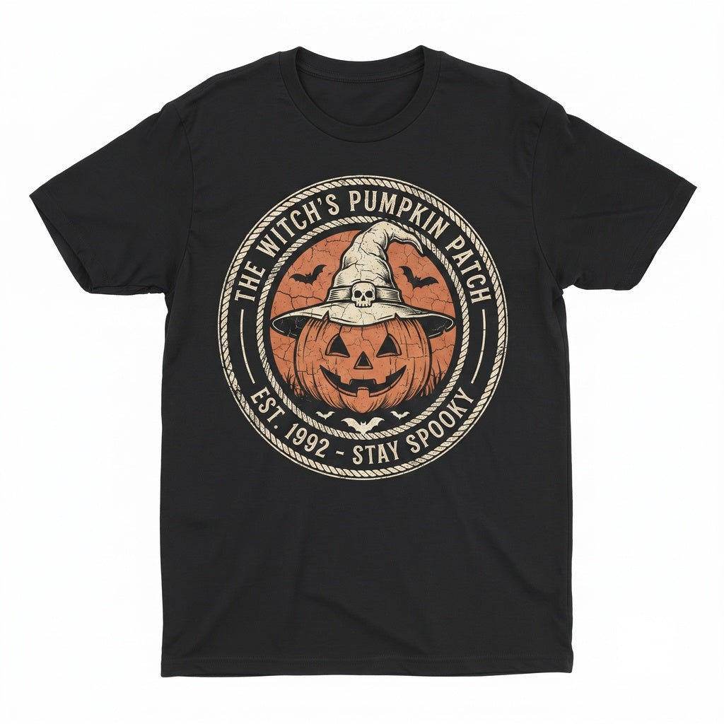 Vintage Black Cat Stay Spooky Pumpkin Lover Gift Unisex TShirt