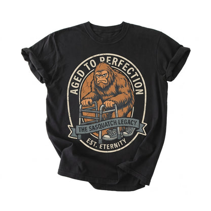 Funny Bigfoot Sasquatch Retro Vintage Graphic Cryptid Lover Woodland Humor Unisex TShirt