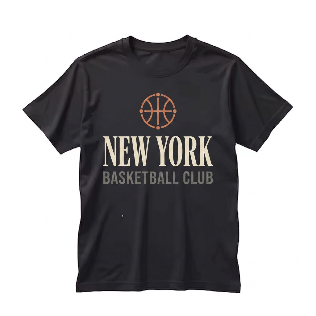 Retro 19Vintage 1990s New York City Basketball Hoops Graphic Cotton Top Unisex TShirt