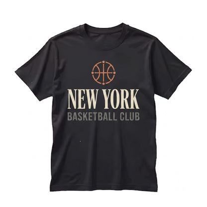 Retro 19Vintage 1990s New York City Basketball Hoops Graphic Cotton Top Unisex TShirt