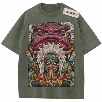 Vintage Toad Sage Shinobi Anime Graphic Unisex T-Shirt