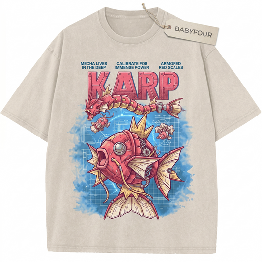 Vintage Giant Red Carp Sea Monster Parody Unisex T-Shirt - Retro Anime Gamer Graphic Tee