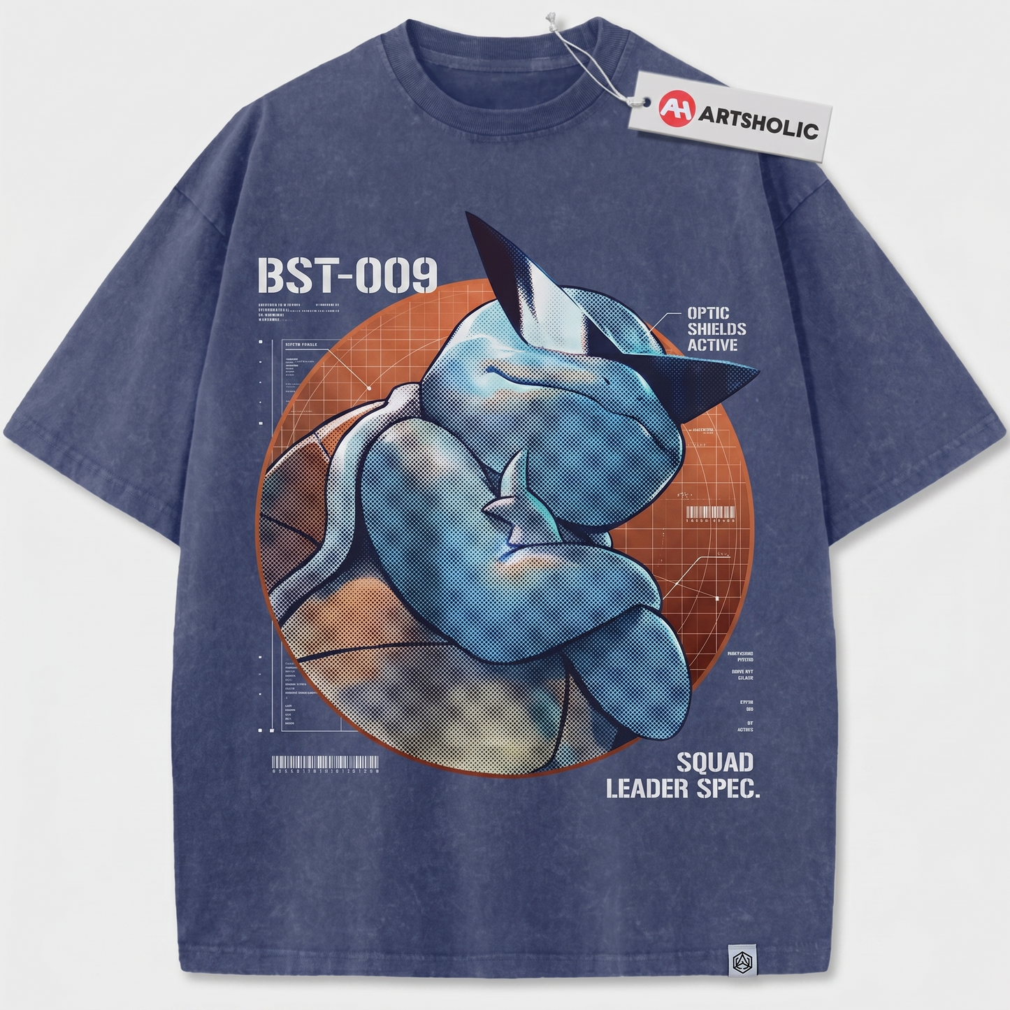 Vintage Blue Water Turtle Anime Unisex T-Shirt - Retro 90s Monster Graphic Tee