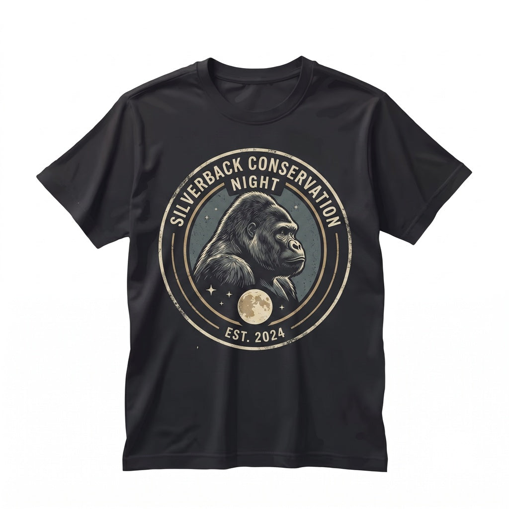 Vintage 90s Retro Animal Graphic Gorilla Howling To The Moon Japanese Ape Unisex TShirt