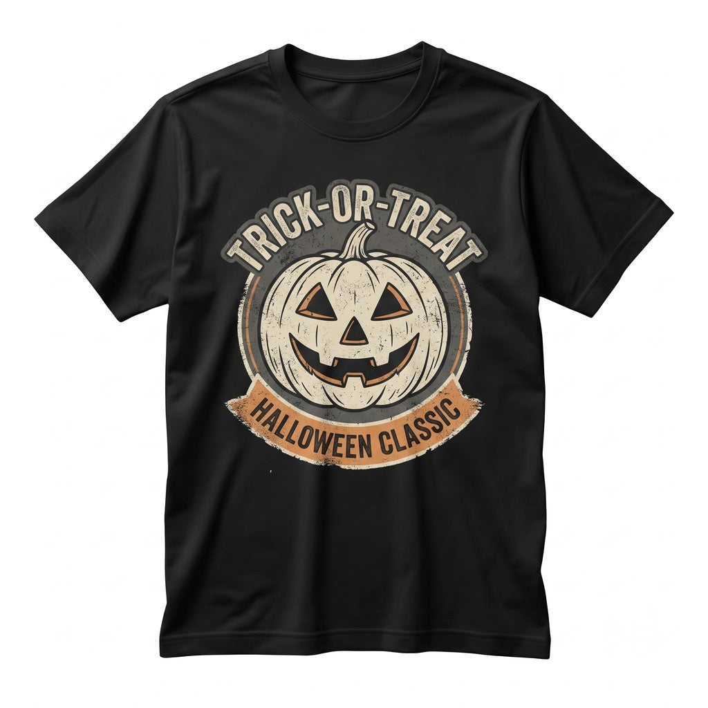 Jack O Lantern Faux Lace Halloween Black Graphic Vintage Spooky Apparel Unisex TShirt