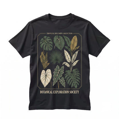 Vintage Tropical Botanical Leaf Graphic Plant Lover Gift Boho Jungle Nature Style Unisex TShirt