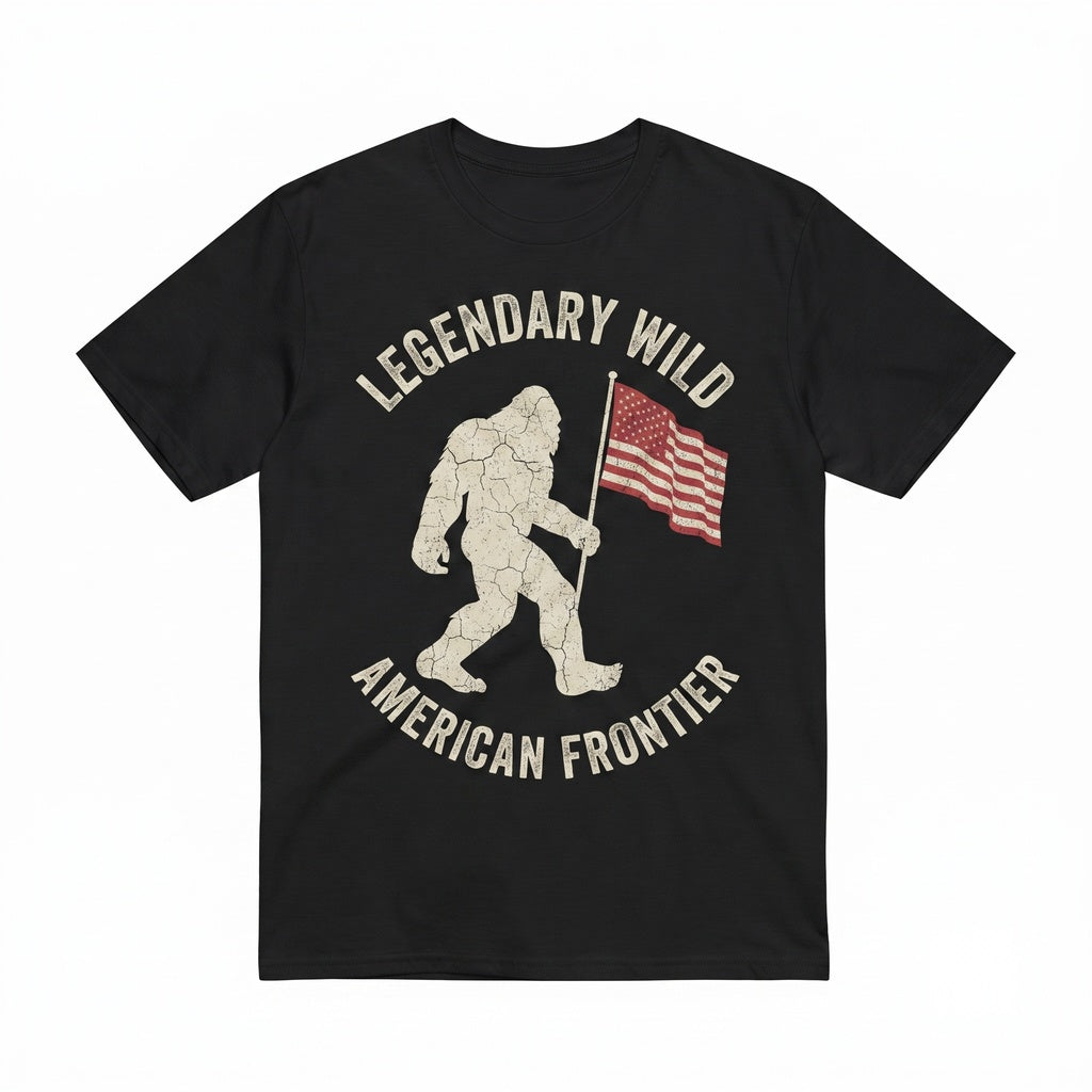 Patriotic Bigfoot America 250 Sasquatch Flag Fourth July Still Wild After Years Unisex TShirt