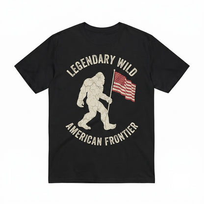 Patriotic Bigfoot America 250 Sasquatch Flag Fourth July Still Wild After Years Unisex TShirt
