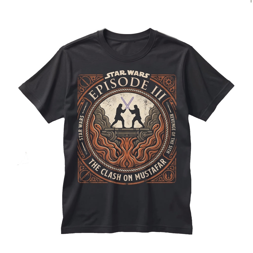 Vintage Revenge of the Sith Anakin Obi Wan Kenobi Graphic Retro Sci Fi Movie Sweatshirt Hoodie Unisex TShirt