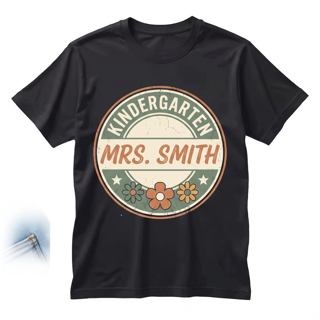 Custom Kindergarten Teacher Appreciation Back to School Educator Gift Unisex TShirt