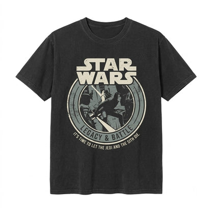 Vintage Kylo Ren Graphic Rey Skywalker Galactic Villain Dark Side Sith Sci-Fi Apparel Unisex TShirt