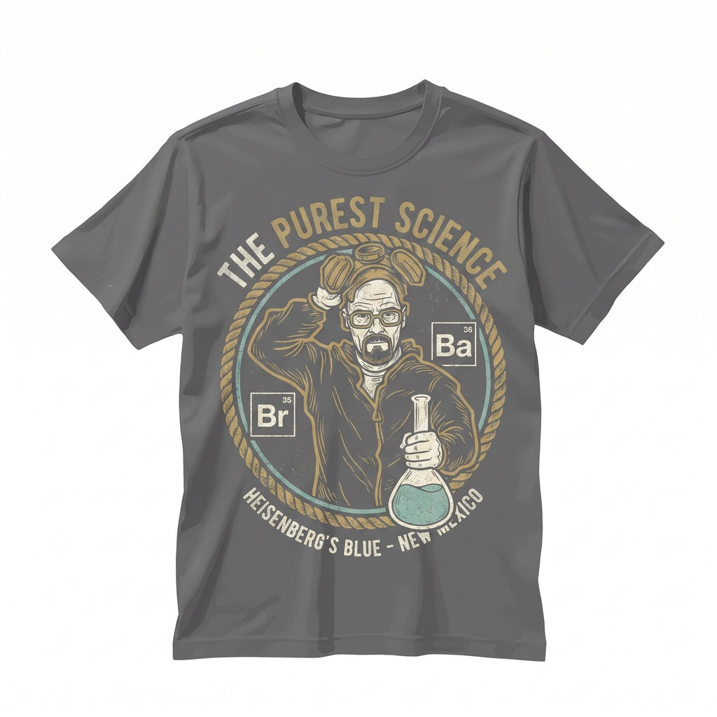 Chemistry Teacher Heisenberg Periodic Table Minimal Graphic Science Drama Unisex TShirt