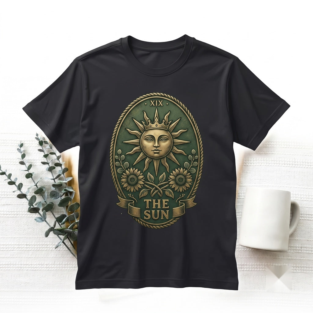 Sun Tarot Card Vintage Astrology Graphic Bella Canvas Unisex TShirt