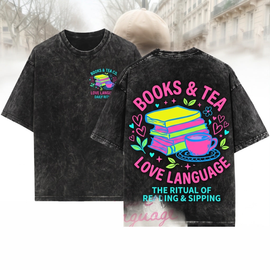 Valentines Day Romance Reader Literary Bookworm Lover Gift Unisex Wash T-Shirt