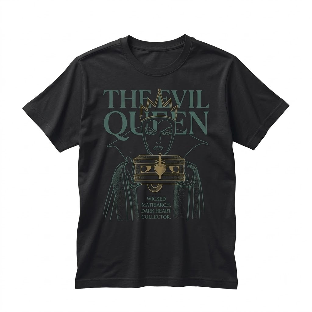 Vintage Evil Queen Graphic Villains Theme Park Vacation Apparel Unisex TShirt