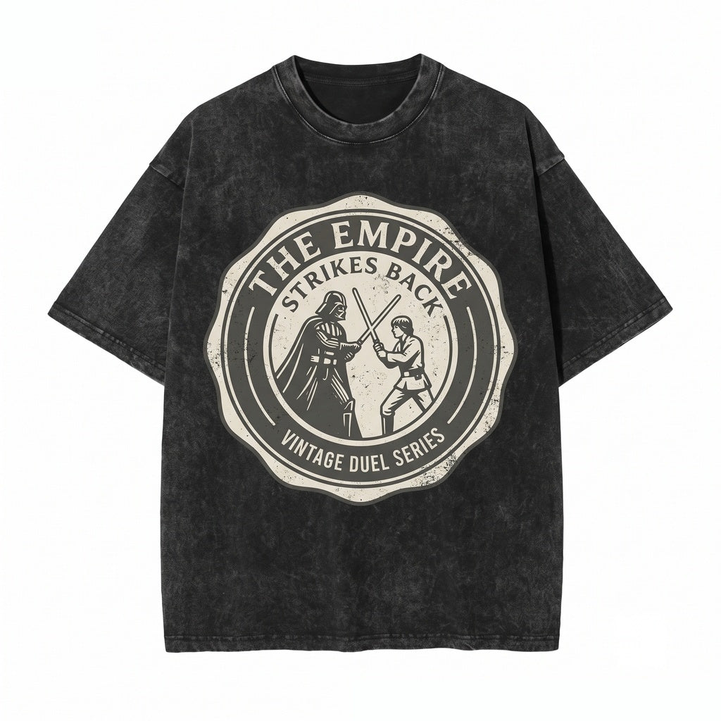 Oversized Sci-Fi Movie Empire Strikes Back Sweatshirt Front And Luke Skywalker Graphic Print Galaxy World Trip Apparel Unisex