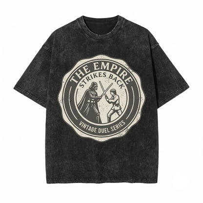 Oversized Sci-Fi Movie Empire Strikes Back Sweatshirt Front And Luke Skywalker Graphic Print Galaxy World Trip Apparel Unisex