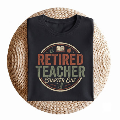 Retired Teacher Retro Vintage Style Educator Retirement Graphic Gift Unisex TShirt