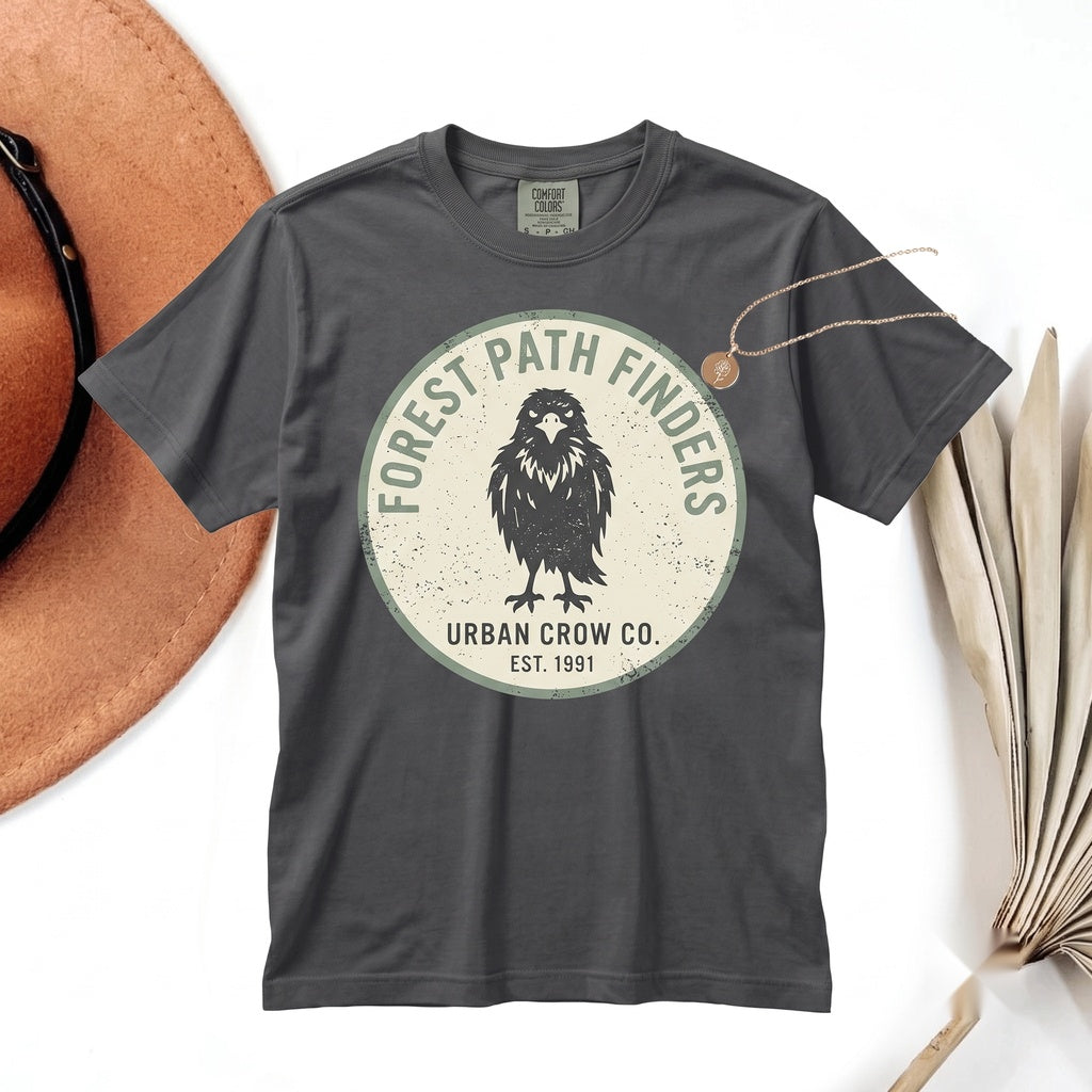 Hand-Drawn Crow Sketch Black Raven Bird Lover Funny Graphic Gift Unisex TShirt