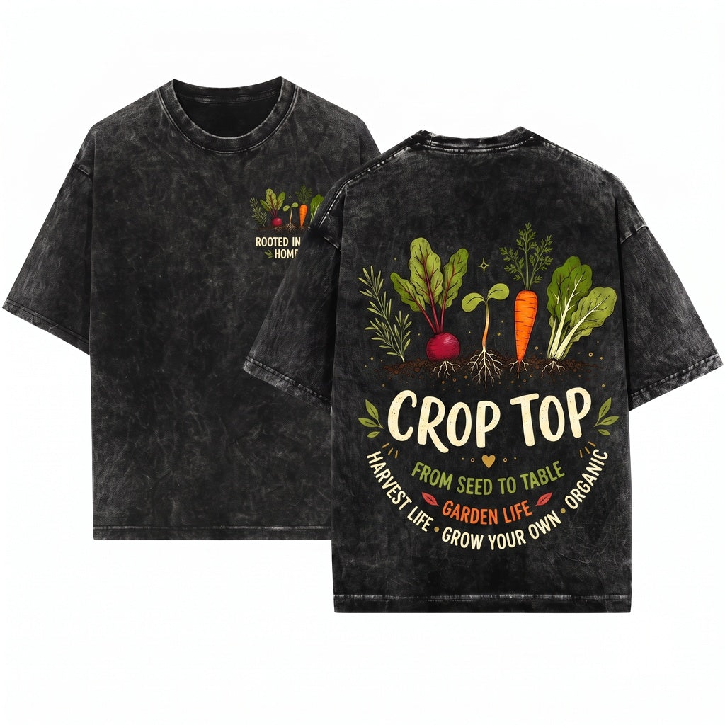 Funny Vegetable Home Gardener Plant Lover Summer Gift Unisex Wash T-Shirt