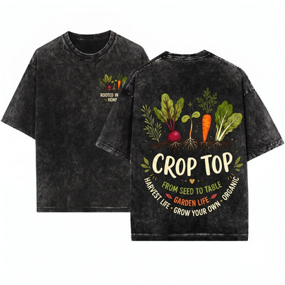 Funny Vegetable Home Gardener Plant Lover Summer Gift Unisex Wash T-Shirt