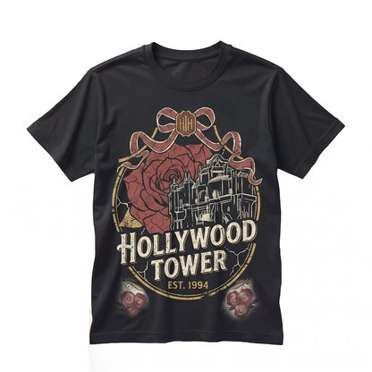 Coquette Vintage Tower Hotel Family Matching Vacation 2026 Unisex TShirt