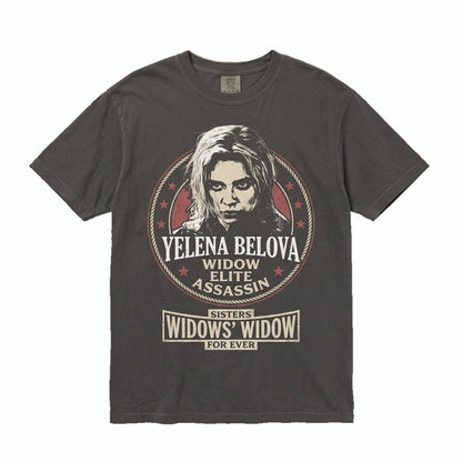 Vintage Yelena Belova Retro Comic Superhero Graphic Apparel, Thunderbolts Fan Merch Top, Unisex TShirt