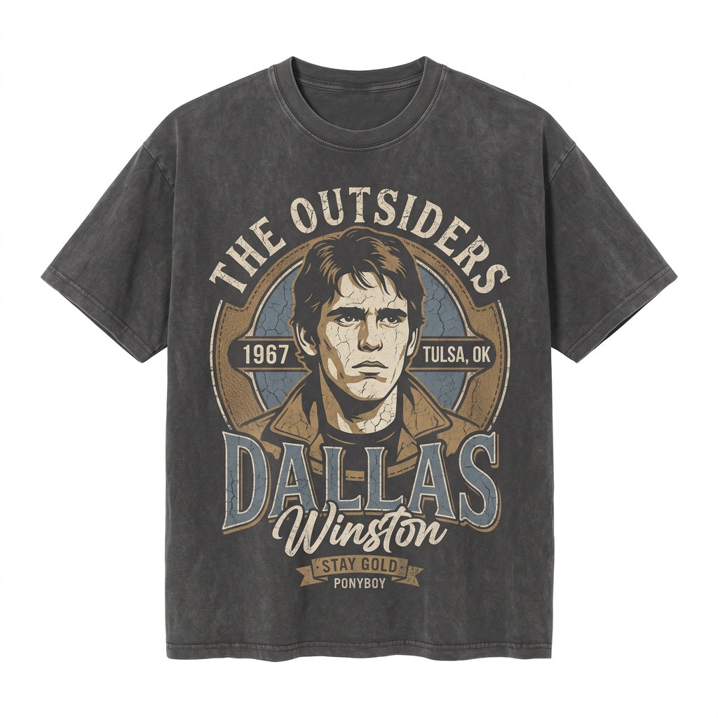 Dallas Winston Vintage Retro Tee Men Women Gift Apparel Unisex TShirt