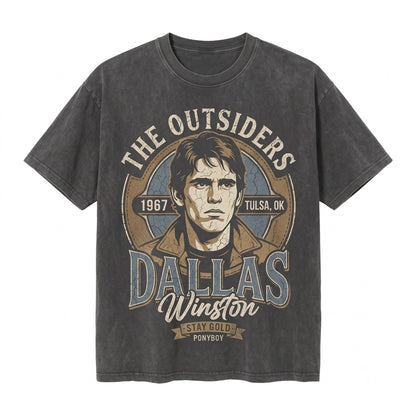 Dallas Winston Vintage Retro Tee Men Women Gift Apparel Unisex TShirt