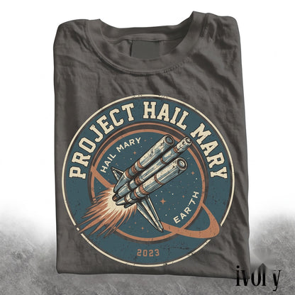 Project Hail Mary Spaceship Sci-Fi Rocket Launch Vintage Mission Space Fan Gift Unisex TShirt