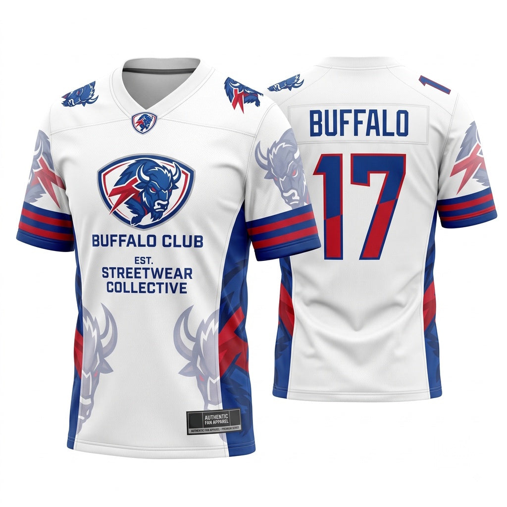 Unisex Football Fan Jersey - Lightweight Breathable Mesh Stitched Game Day Athletic Top