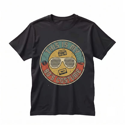 Vintage 1980s Retro Music Theme Costume Graphic Apparel Throwback Vibe Gifts Unisex TShirt