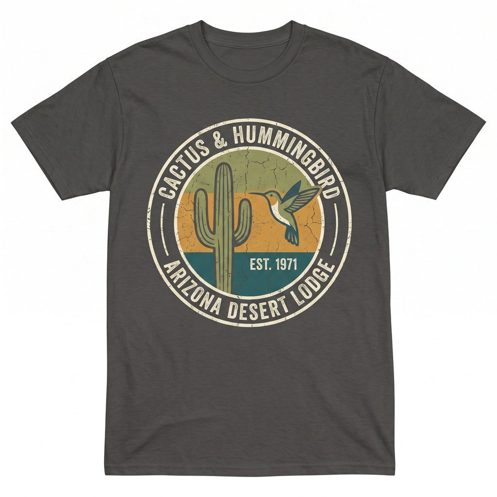 Retro Southwest Arizona Desert Cactus Boho Western Graphic Unisex TShirt