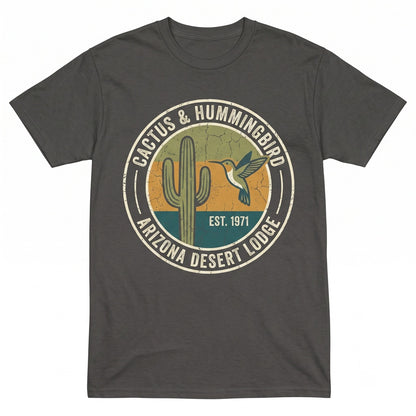 Retro Southwest Arizona Desert Cactus Boho Western Graphic Unisex TShirt