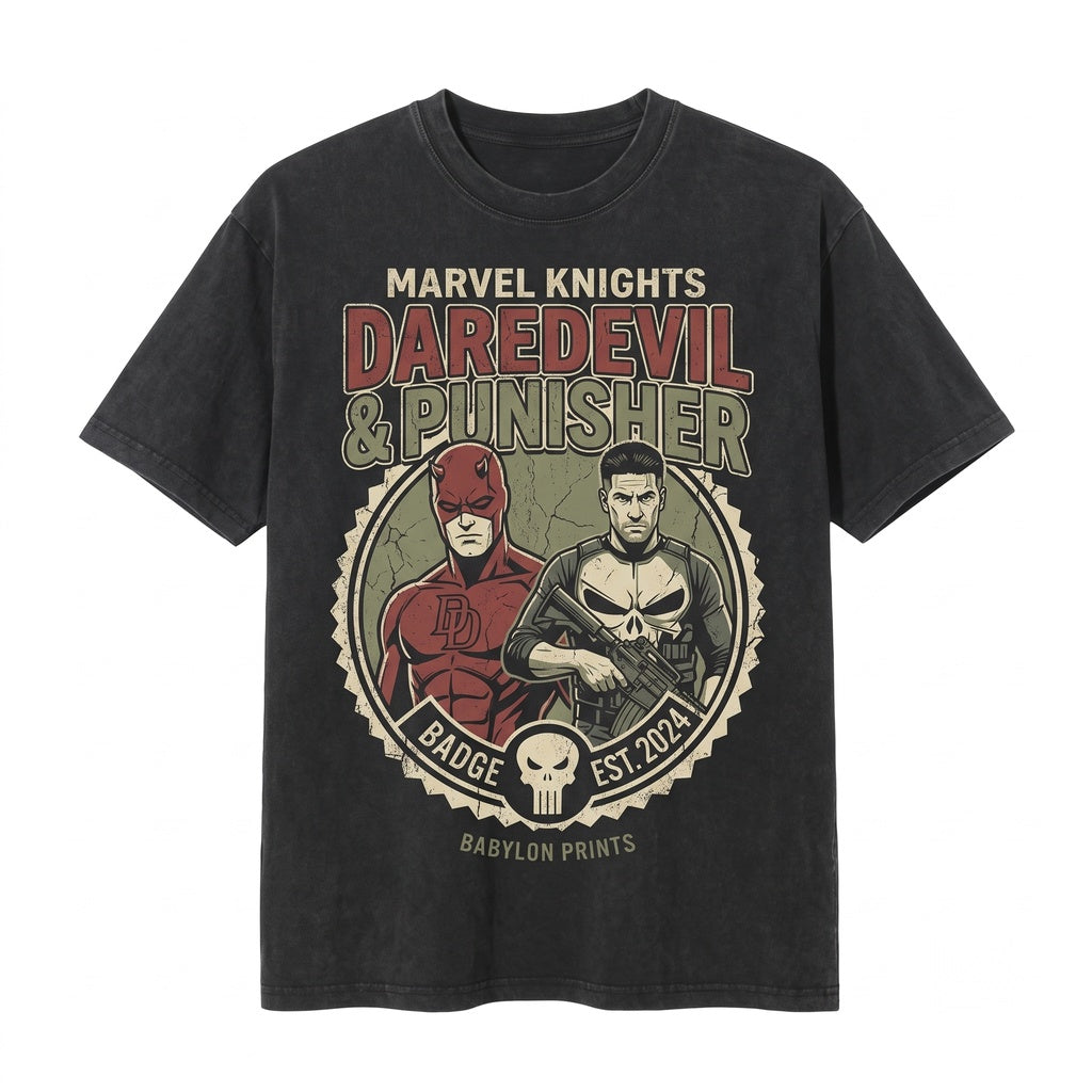Oversized Matt Murdock Comic Graphic Hells Kitchen Vigilante Retro Vintage Streetwear Unisex TShirt
